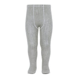 Ribbed Tights - Light Grey