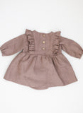 Ruffle Linen Romper Dress (3m-24m)