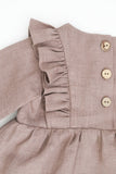 Ruffle Linen Romper Dress (3m-24m)