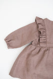 Ruffle Linen Romper Dress (3m-24m)