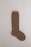 Perle High Knee Socks - Camel