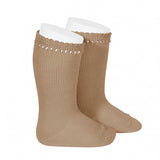 Perle High Knee Socks - Camel
