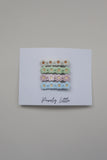 Flower Clip Set - Vanilla/Sage/Blush/Light Blue