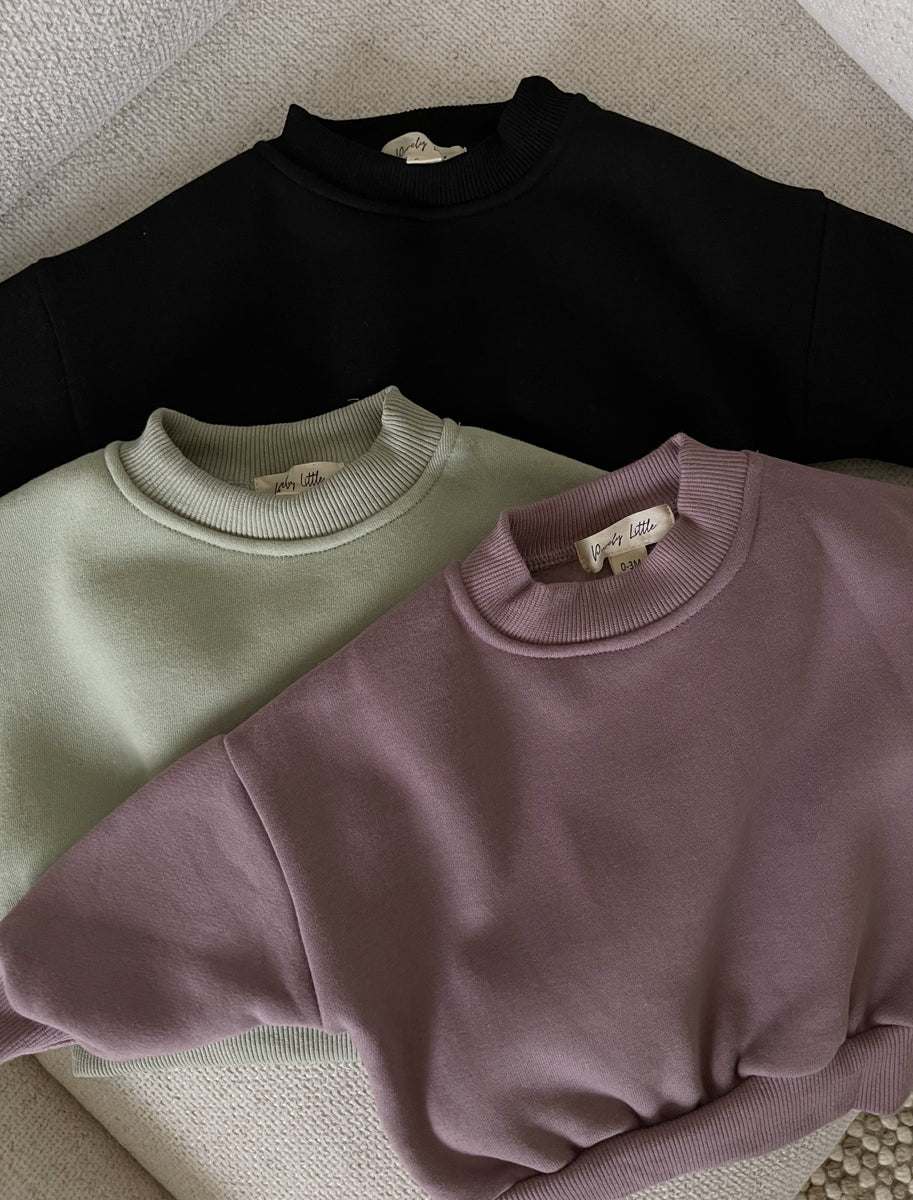 Warm Tracksuit Black Purely Little