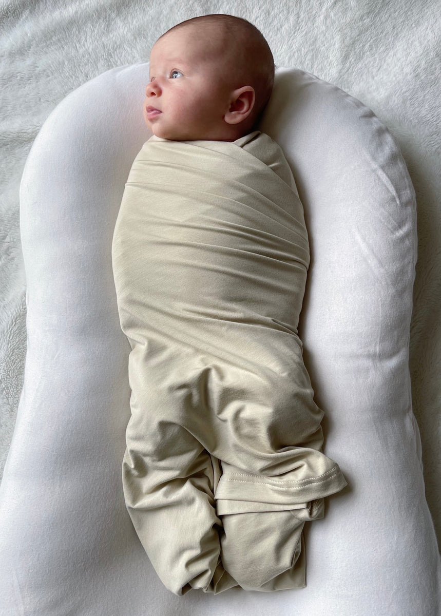 Stretch Swaddle Neutral Pine Purely Little