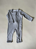 Bamboo Zipper Romper - Sterling