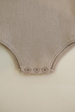 Ribbed Knit Onesie - Oat