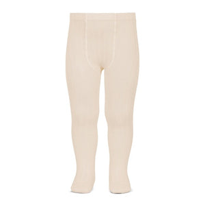 Ribbed Tights - Linen