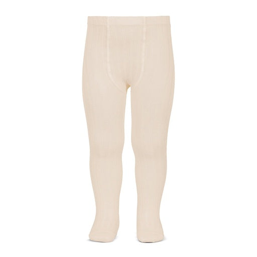 Ribbed Tights - Linen