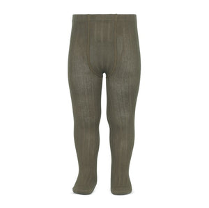 Ribbed Tights - Taupe