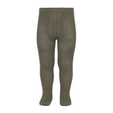 Ribbed Tights - Taupe