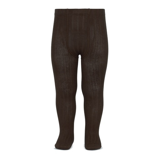 Ribbed Tights - Brown