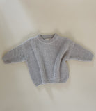 Chunky Knit Sweater - Light grey