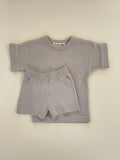 Ribbed Two Piece Set - Grey