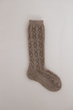 Geometric Openwork Knee Socks - Rope