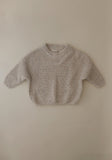 Speckled Chunky Knit Sweater - Ecru