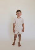 Soft Terry T-Shirt & Short Set - Natural