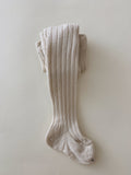 Ribbed Tights - Linen