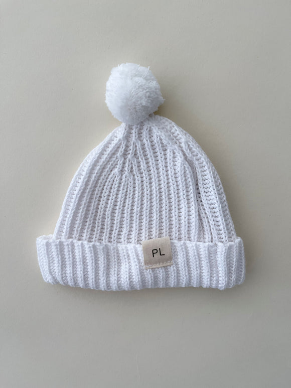 Knit Hat - White