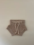 Speckled Chunky Knit Bloomers - Beige