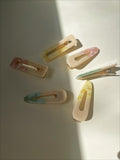 Geometric Alligator Clips - Green