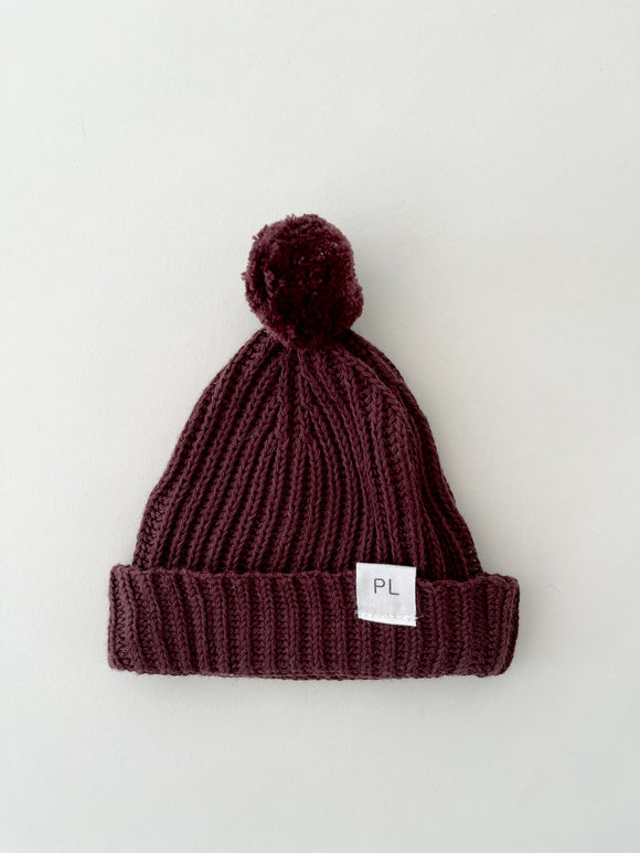 Knit Hat - Chocolate