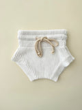 Chunky Knit Bloomers - White